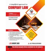 Anoop Jain's Company Law for CS Executive December 2022 Exam [New Course/Syllabus] by Aj Publications